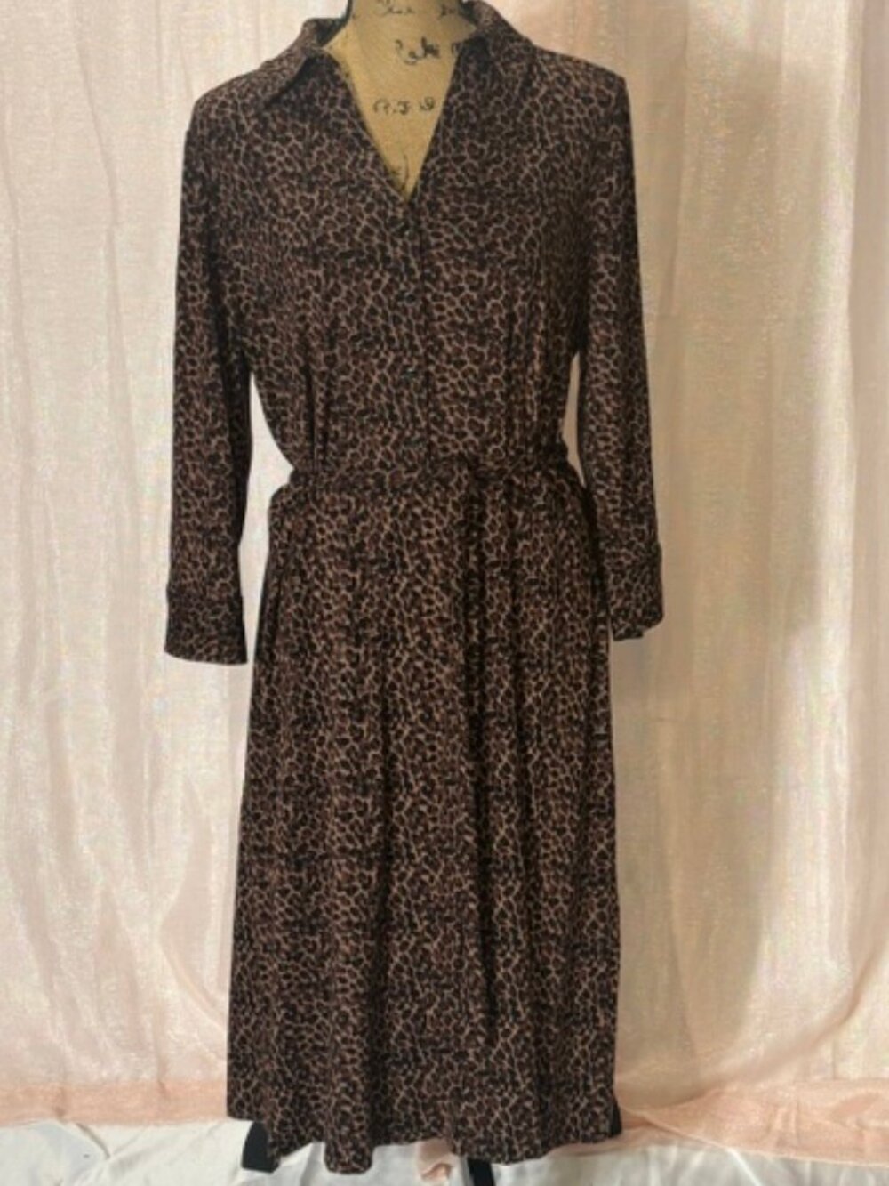 Animal Print Jersey Dress